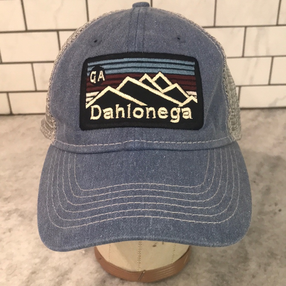 Vintage Blue‎ 84 Dahlonega Cap SnapBack Hat Baseball Retro